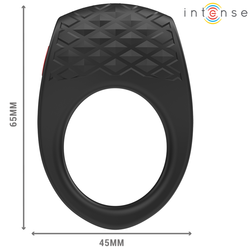 INTENSE CLOVER VIBRATEUR ANNEAU PENIS 10 VIBRATIONS NOIR