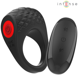 Cockring vibrant modèle Clover en Silicone noir pour le plaisir intime