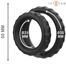 Cockring Dewey - gros plan produit Dewey silicone strié