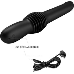 PRETTY LOVE PAZUZU VIBRATOR MIT 3 STOSSGESCHWINDIGKEITEN SCHWARZ