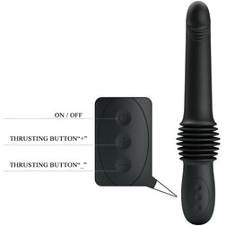 PRETTY LOVE PAZUZU VIBRATOR MIT 3 STOSSGESCHWINDIGKEITEN SCHWARZ