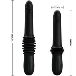 PRETTY LOVE PAZUZU VIBRATOR MIT 3 STOSSGESCHWINDIGKEITEN SCHWARZ