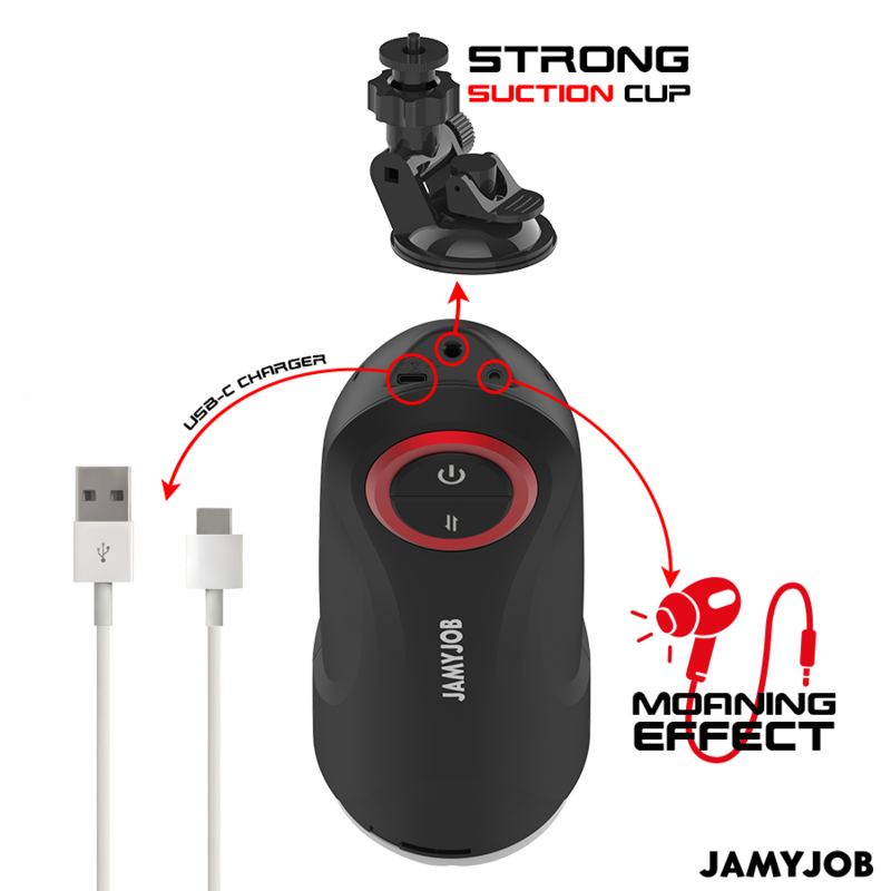 JAMYJOB GRAVITY MASTURBATEUR AUTOMATIQUE SUCCION VA ET VIENT