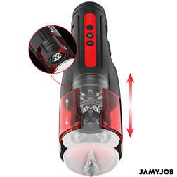 JAMYJOB MASTURBATEUR VAGIN AUTOMATIQUE CYCLONE 10 MODES DE ROTATION ET DE POUSSEE