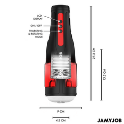 JAMYJOB MASTURBATEUR VAGIN AUTOMATIQUE CYCLONE 10 MODES DE ROTATION ET DE POUSSEE