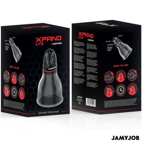 JAMYJOB XPAND LITE POMPE A TESTICULES AUTOMATIQUE 3 NIVEAUX D ASPIRATION GRIS