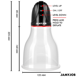 JAMYJOB XPAND LITE POMPE A TESTICULES AUTOMATIQUE 3 NIVEAUX D ASPIRATION GRIS