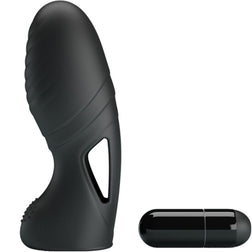 PRETTY LOVE ALAN VIBRATEUR DE DOIGTS EN SILICONE NOIR