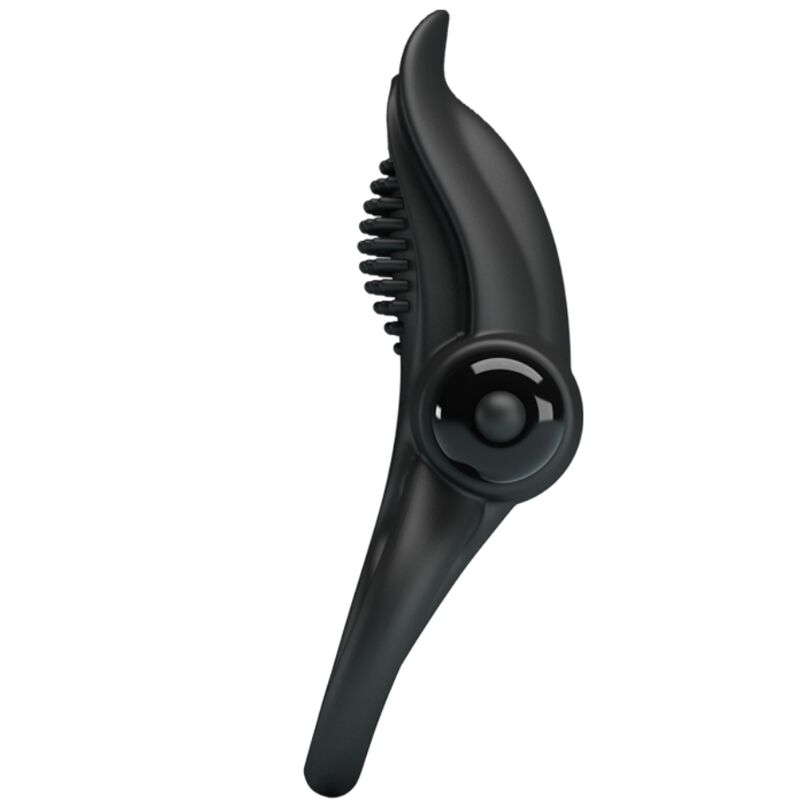 PRETTY LOVE DOUBLE ANNEAU VIBRANT STIMULATEUR DE CLITORIS 10 VIBRATIONS NOIR