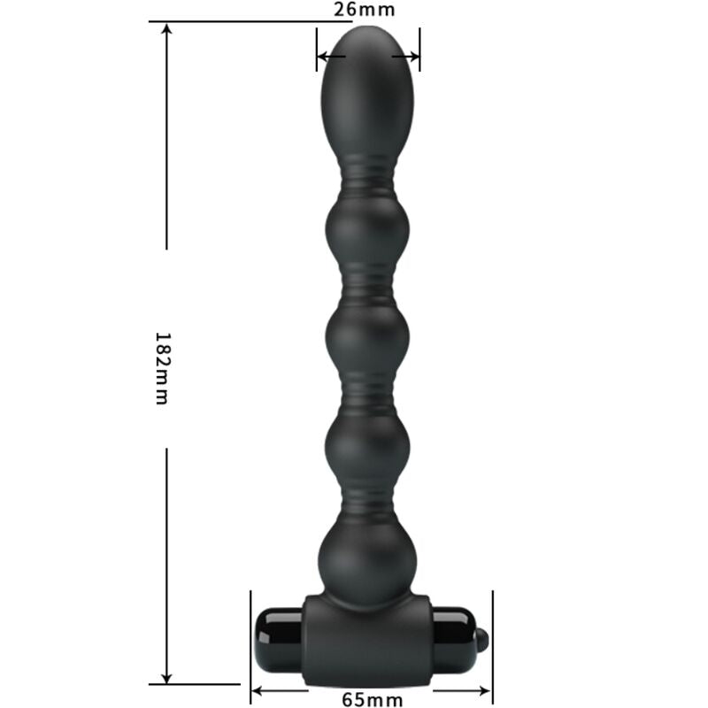 Chapelet anal vibrant 10 modes — vue détaillée