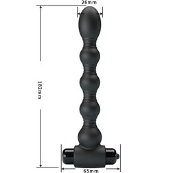 Chapelet anal vibrant 10 modes — vue détaillée