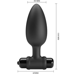 Plug vibrant 10 modes silicone — vue détaillée