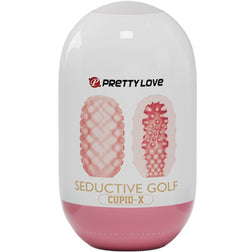 Masturbateur egg texture golf rose - emballage