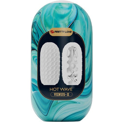 Masturbateur egg canal multi-reliefs - emballage Venus-X Hot Wave