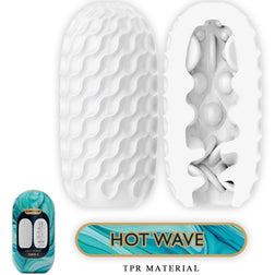 Masturbateur egg canal multi-reliefs - vue de profil