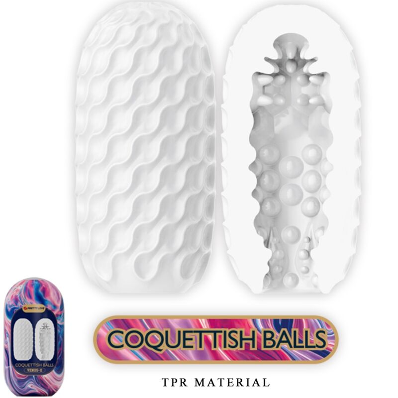 Masturbateur egg texture ondulée — vue de profil