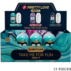 Pack 15 masturbateurs eggs 3 textures — Venus-X · Pretty Love · Strokers