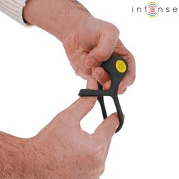 INTENSE ALEX VIBRATEUR DOUBLE ANNEAU PENIS 10 VIBRATIONS NOIR