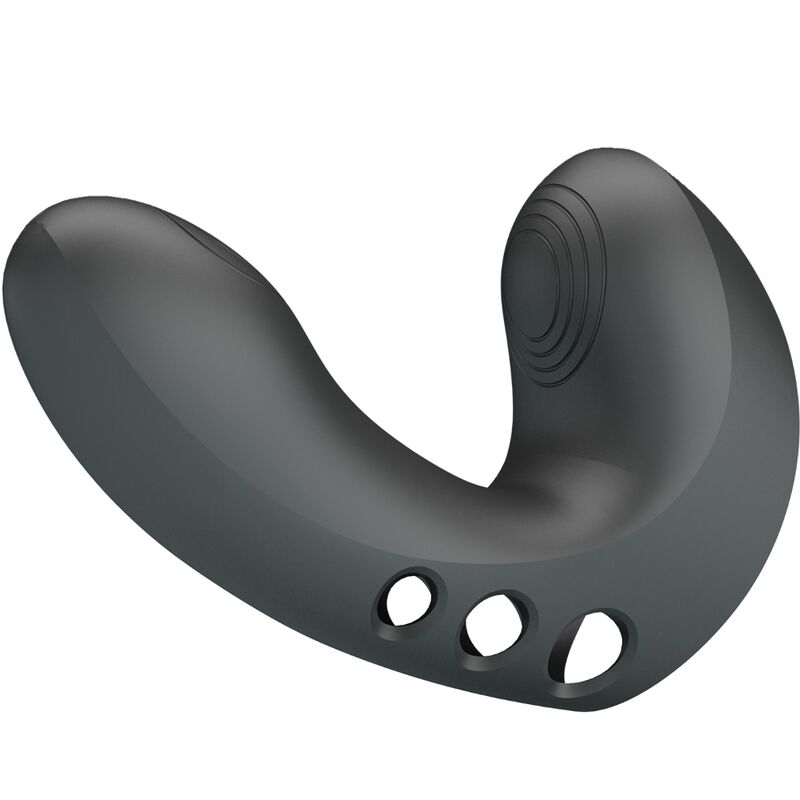 Vibrateur de la marque Fun Toys modèle Camelia en Silicone noir pour le plaisir intime.