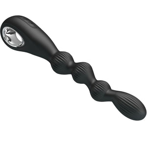 PRETTY LOVE VIBRATEUR ANAL FEDERER 12 VIBRATIONS NOIR