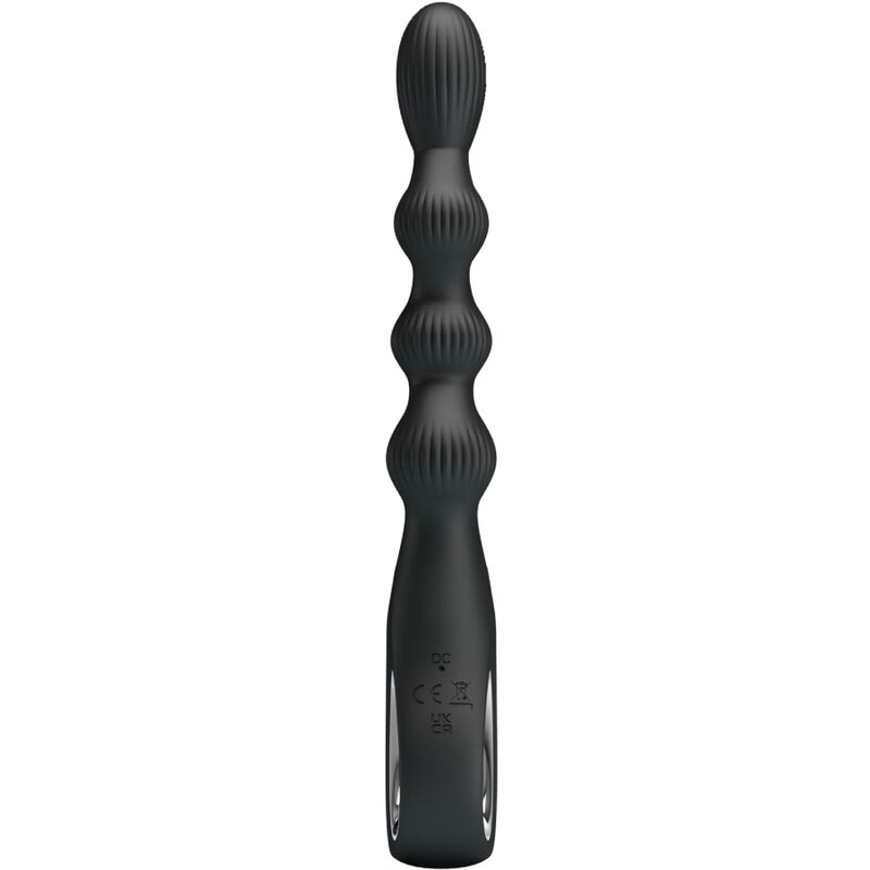 PRETTY LOVE VIBRATEUR ANAL FEDERER 12 VIBRATIONS NOIR