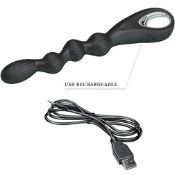 Vibromasseur anal Federer - accessoires inclus visibles