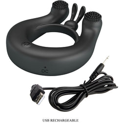 Cockring vibrant double moteur 12 modes — présentation