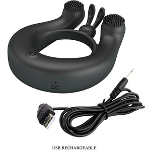 Cockring vibrant double moteur 12 modes — présentation