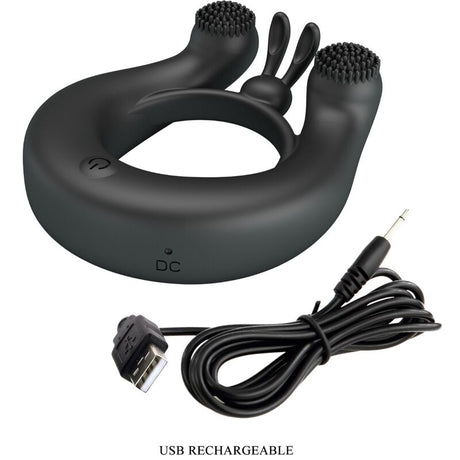 Cockring vibrant double moteur 12 modes — présentation