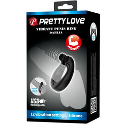 Cockring vibrant double moteur 12 modes — emballage