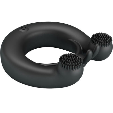 Cockring vibrant double moteur 12 modes — gros plan