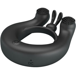 Cockring vibrant double moteur 12 modes — vue détaillée
