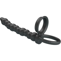 PRETTY LOVE ANNEAU PENETRANT A DOUBLE PENETRATION DILLION NOIR