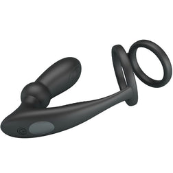 Cockring double anneau + plug anal vibrant 12 modes — en situation