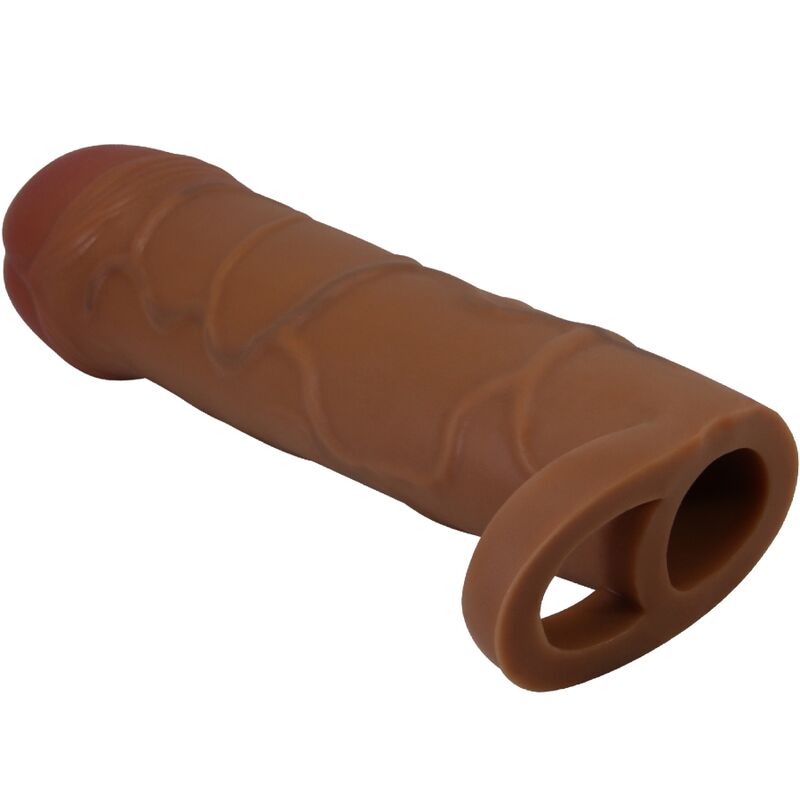 Gaine d'extension réaliste +2,5 cm veinée — vue de profil