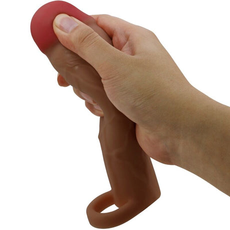 Gaine d'extension réaliste +5 cm veinée — vue détaillée