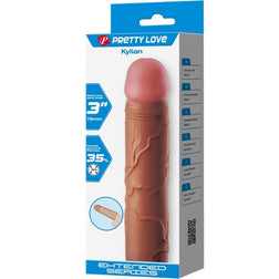 PRETTY LOVE KYLIAN MANCHON PENIS AVEC EXTENSION 76 CM MULATRE