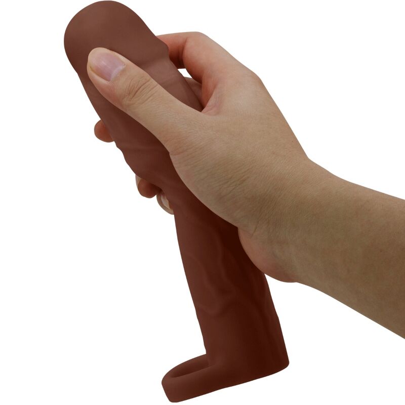 Gaine d'extension réaliste +7,6 cm veinée — en situation