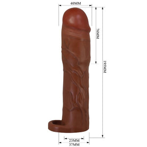 Gaine d'extension réaliste +7,6 cm veinée — texture visible