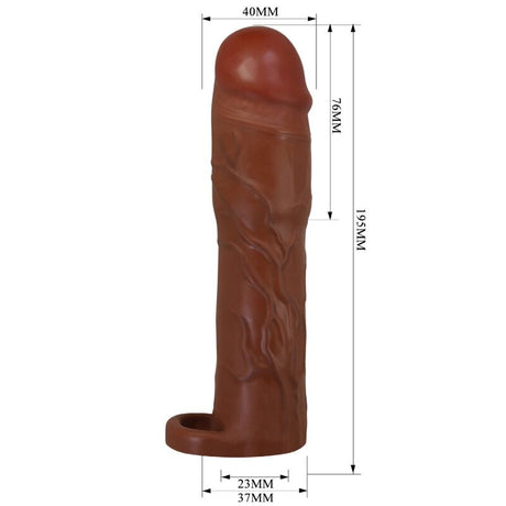 Gaine d'extension réaliste +7,6 cm veinée — texture visible