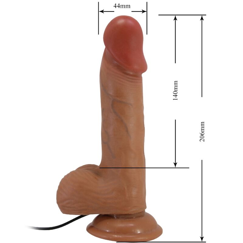 BAILE CATOBLEPAS VIBRATEUR REALISTE 206 CM FLESH TELECOMMANDE