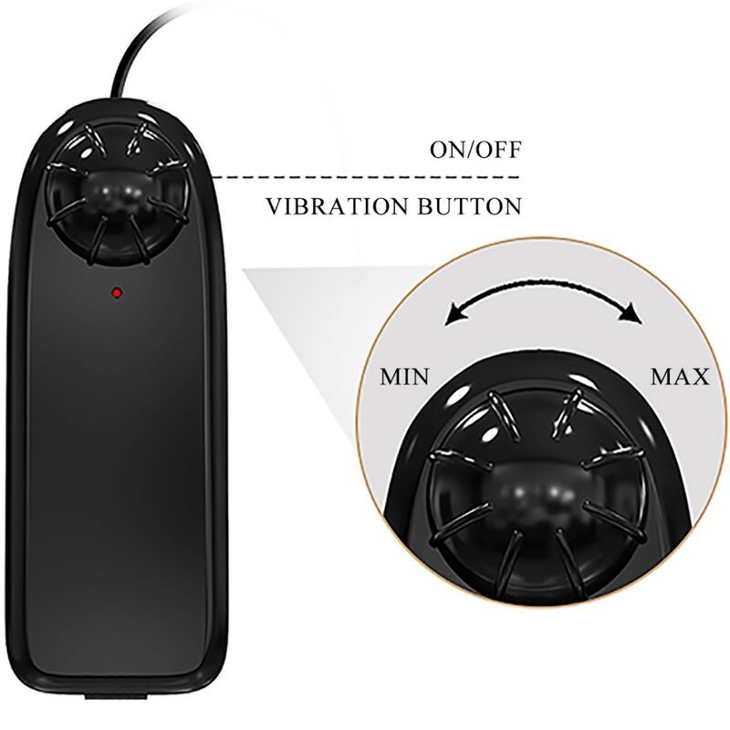 BAILE CATOBLEPAS VIBRATEUR REALISTE 206 CM FLESH TELECOMMANDE