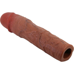 Pretty Love Stevenson penis sleeve with a 7.6 cm extension, tan skin tone