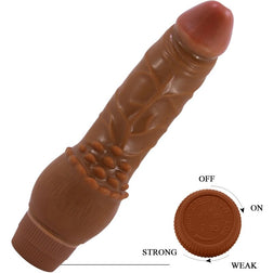 Gode réaliste peau métisse 19,5 cm - vue détaillée produit