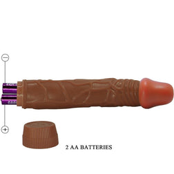 BAILE VIBRATEUR REALISTE BOB 225 CM MULATRE