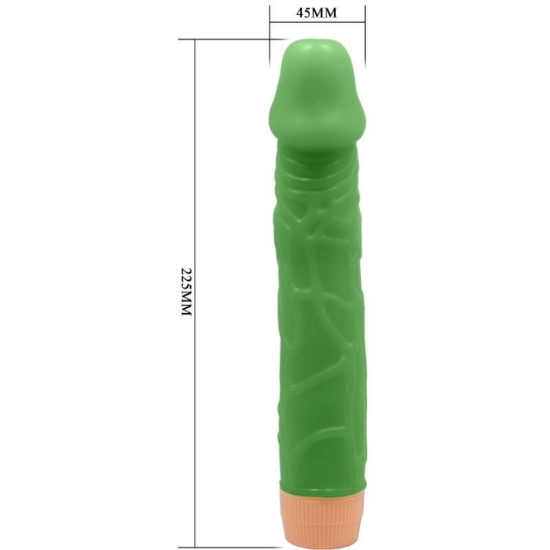BAILE VIBRATEUR REALISTE BILL 225 CM VERT