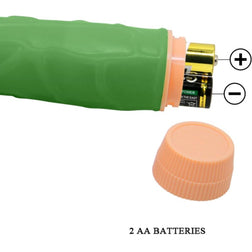 Gode réaliste Bill 22,5 cm vert - accessoires inclus visibles