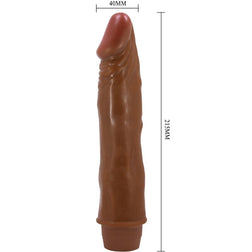 BAILE VIBRATEUR REALISTE NAIN 21 CM MULATRE