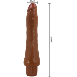 BAILE VIBRATEUR REALISTE DRYADE 25 CM MULATRE