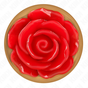 Plug bijou Or rose avec rose rouge 10.2 cm taille L — emballage